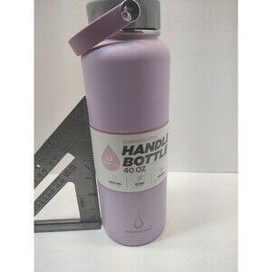 HYDROCLEAR 40 oz Lavender Stainless Steel Insulated Handle Water Bottle Vacuum